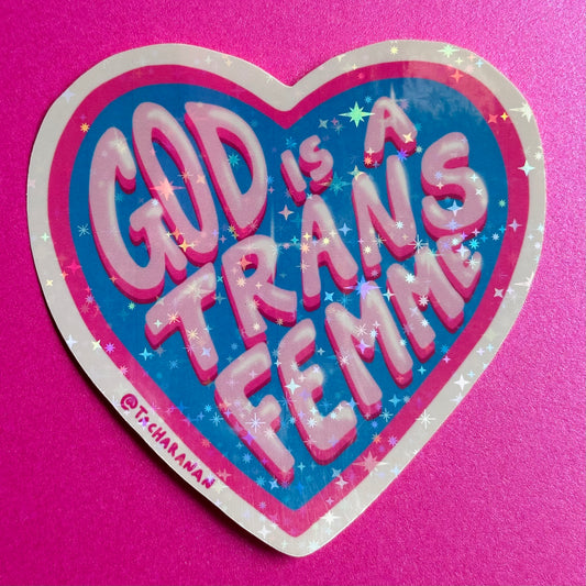 'God is a Trans Femme' Sticker