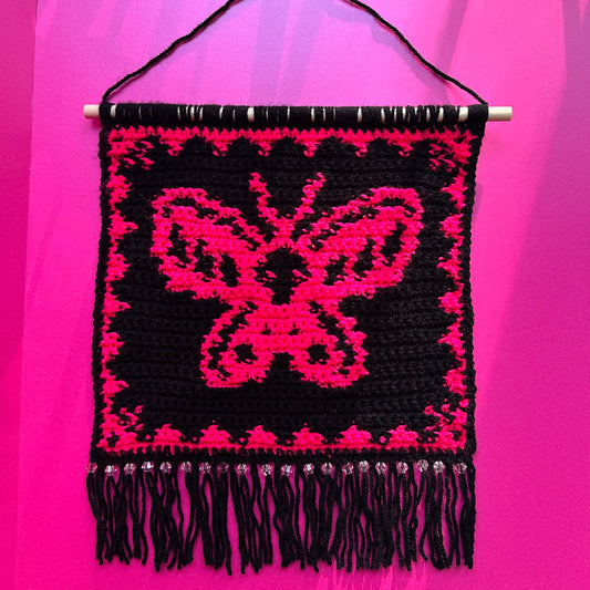 Dark Butterfly Tapestry