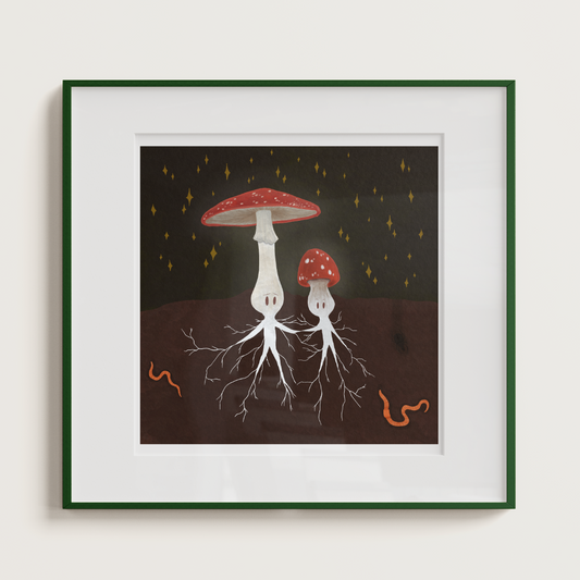 'Mycelium Bond' Print